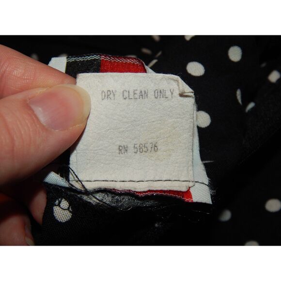 BRITLAND women's size 7 vintage gray black polka dot long thin shorts suit set - Picture 14 of 15